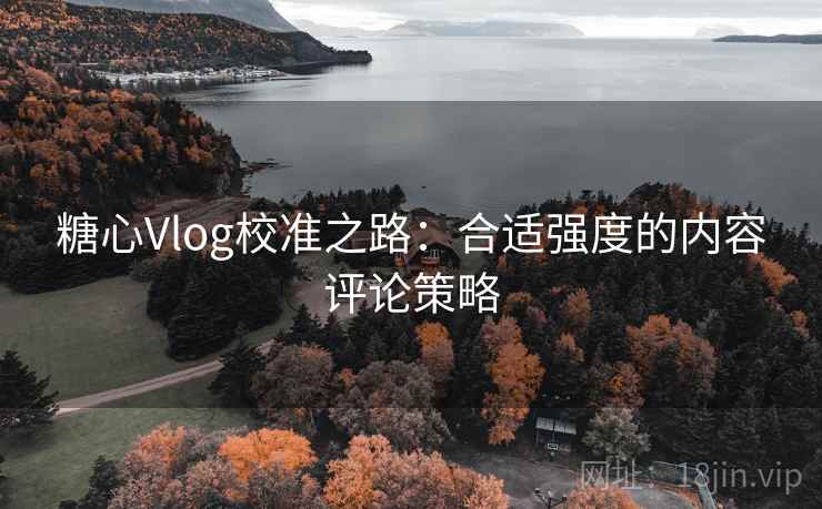 糖心Vlog校准之路:合适强度的内容评论策略 糖心Vlog校准之路:合适强度的内容评论策略