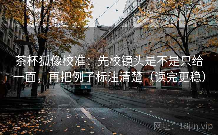 茶杯狐像校准：先校镜头是不是只给一面，再把例子标注清楚（读完更稳）